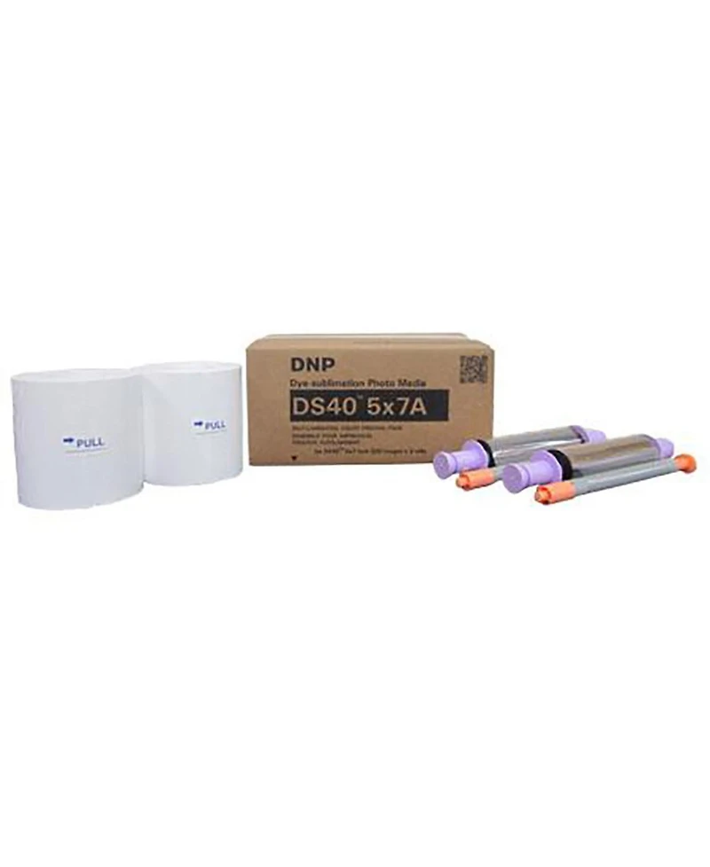 Dnp 2 Pack Dnp 2 x, 5x7" Media for DS40 Dye Sublimation Color Photo Printer, 230 Prints per Roll (920 Prints)
