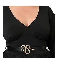 Unique Vintage Plus Size 3/4 Sleeve Batwing Maxi Dress