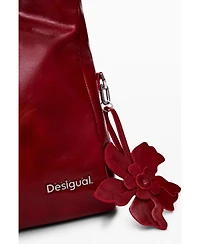 Desigual Women's Medium shiny flap bag