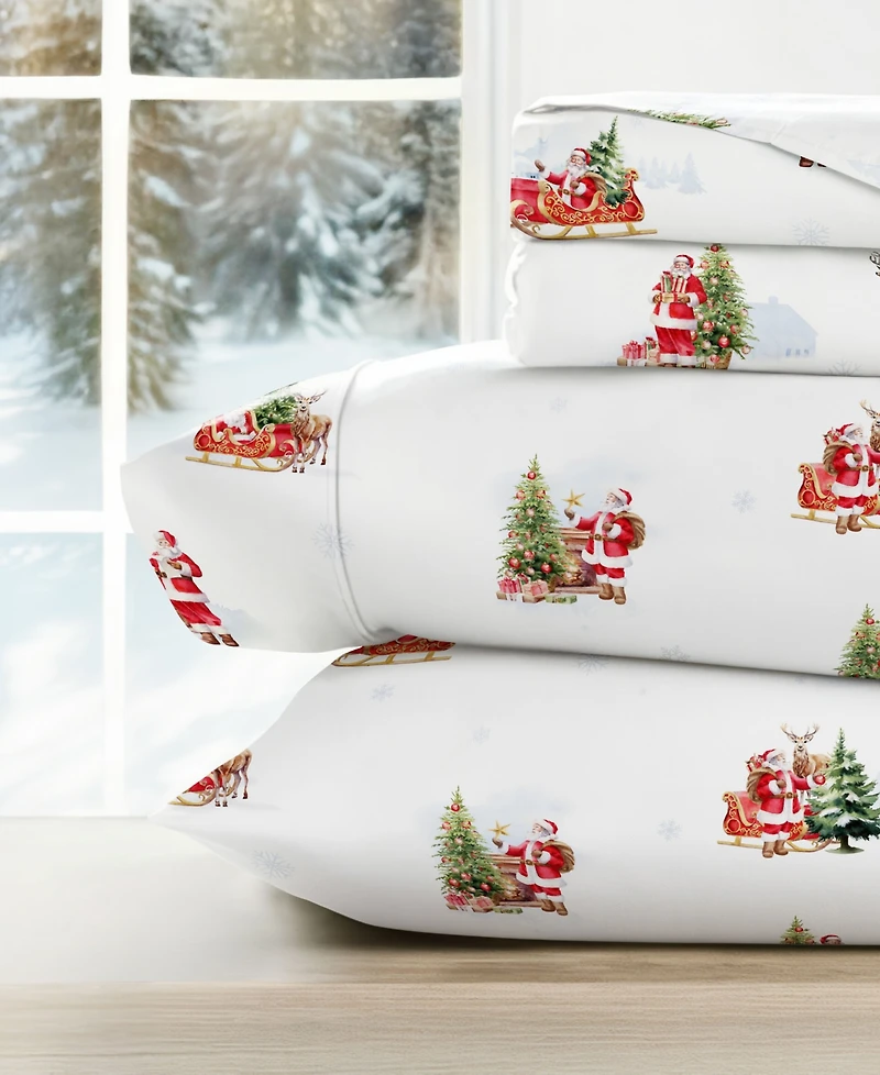 ienjoy Home Holiday Pattern 4-Pc. Sheet Set
