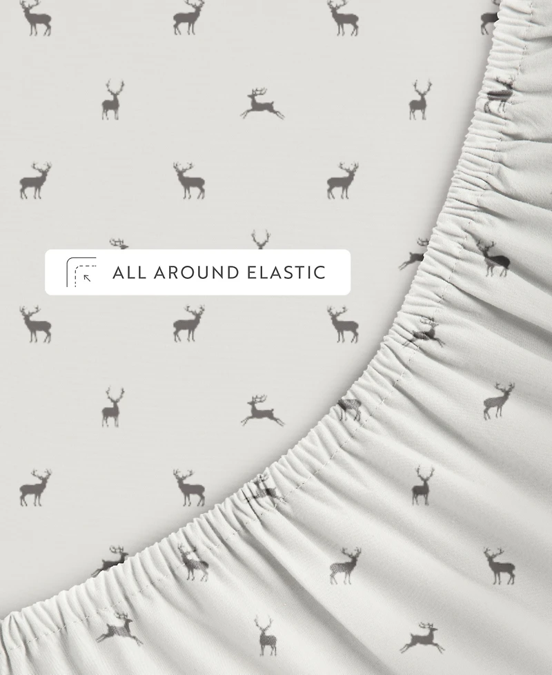 ienjoy Home Holiday Pattern 4-Pc. Sheet Set