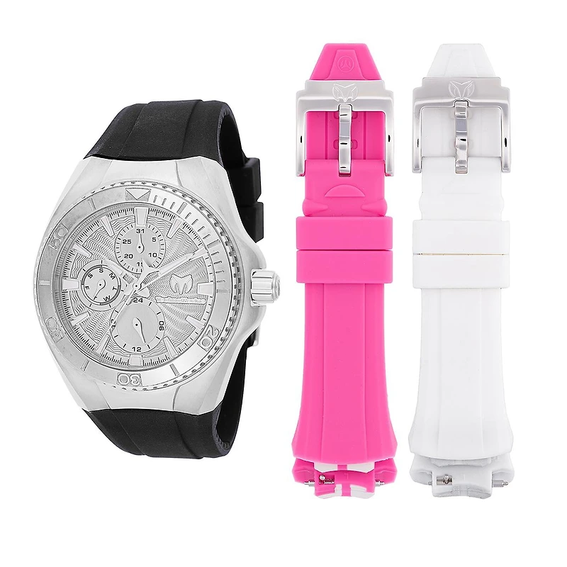 TechnoMarine Women's Tm-124020 Cruise Quartz Chronograph Silver Dial Watch