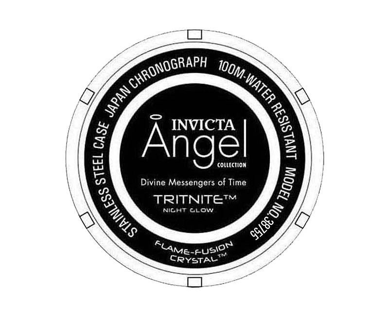 Invicta Women's 38755 Angel Quartz Chronograph White Dial Watch