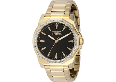 Invicta Men's 49107 Speedway Quartz 3 Hand Black Dial Watch