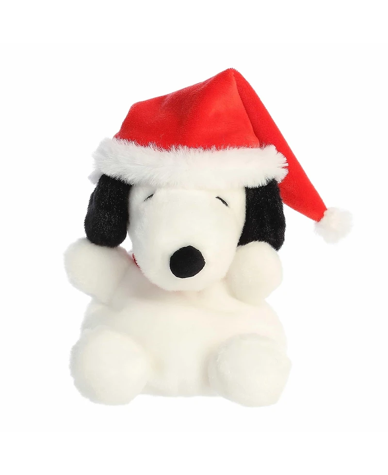 Aurora Mini Santa Snoopy Palm Pals Peanuts Festive Plush Toy White 5"