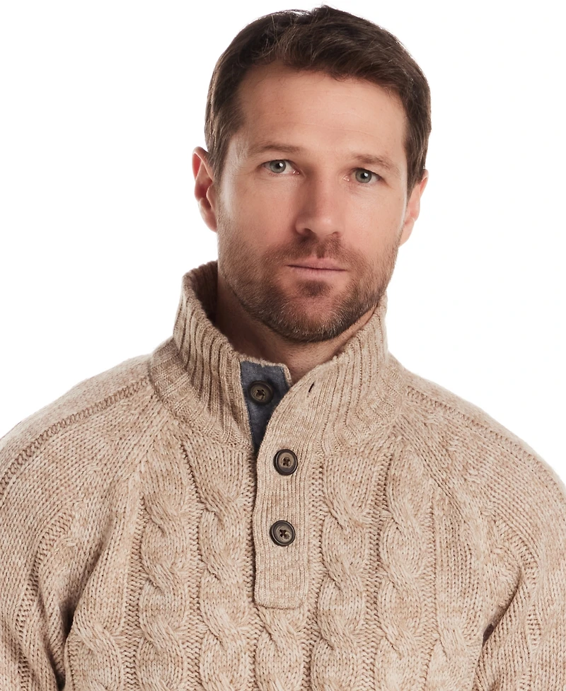 Weatherproof Vintage Men's Button Up Sweater