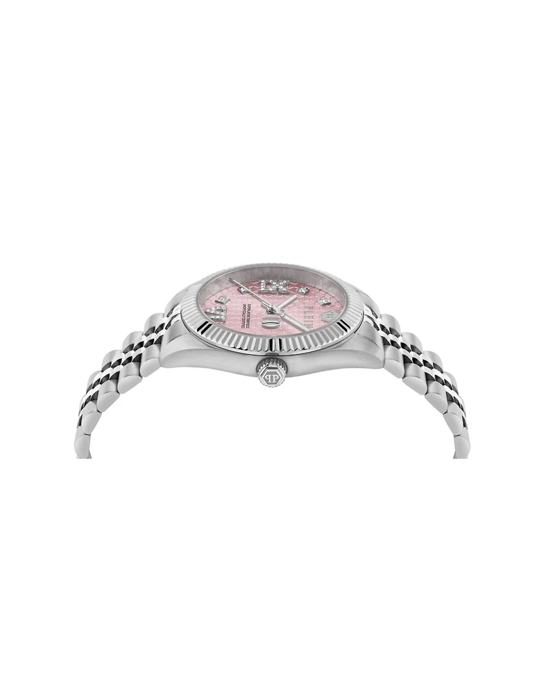 Philipp Plein Women's Silver Stainless Steel Watch, 34mm