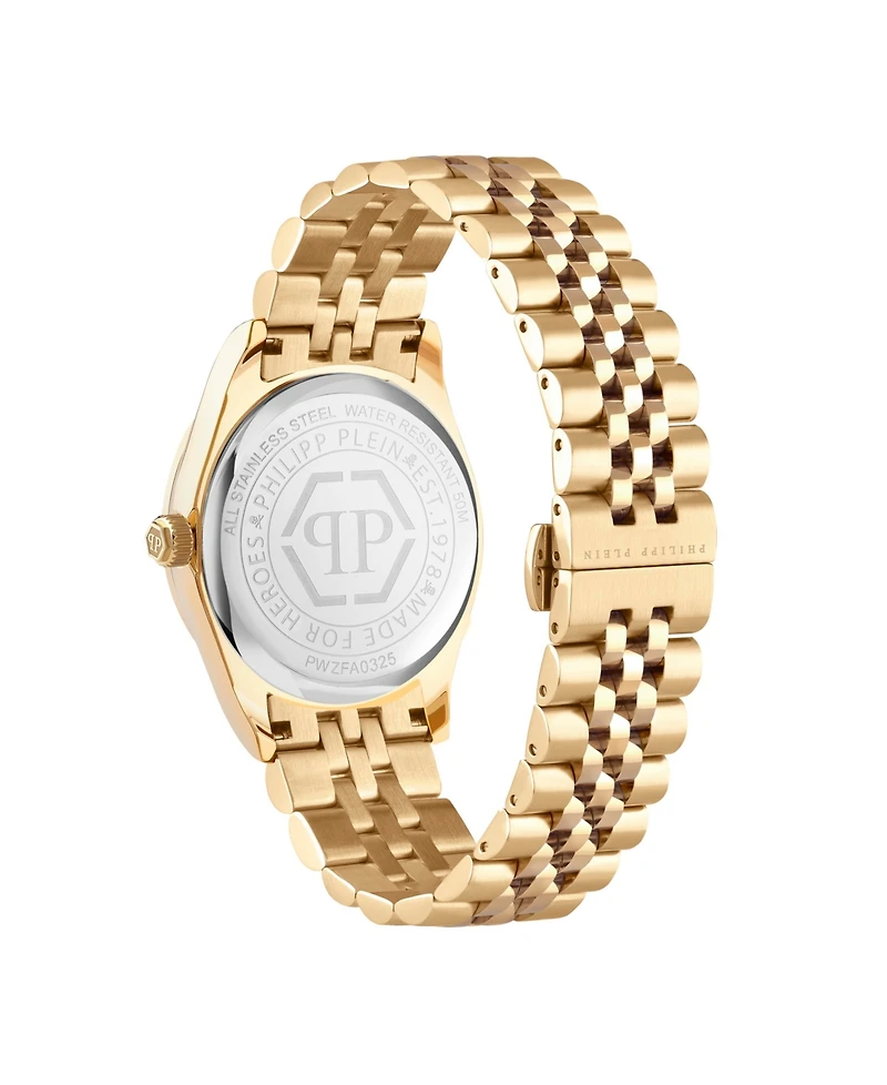 Philipp Plein Men's Gold Stainless Steel Watch, 43mm