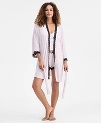 I.N.C. International Concepts Womens Camila Dot Robe Pajama Set Macys Exclusive