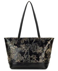 Patricia Nash Meka Bark Leaves Textured Tote Bag