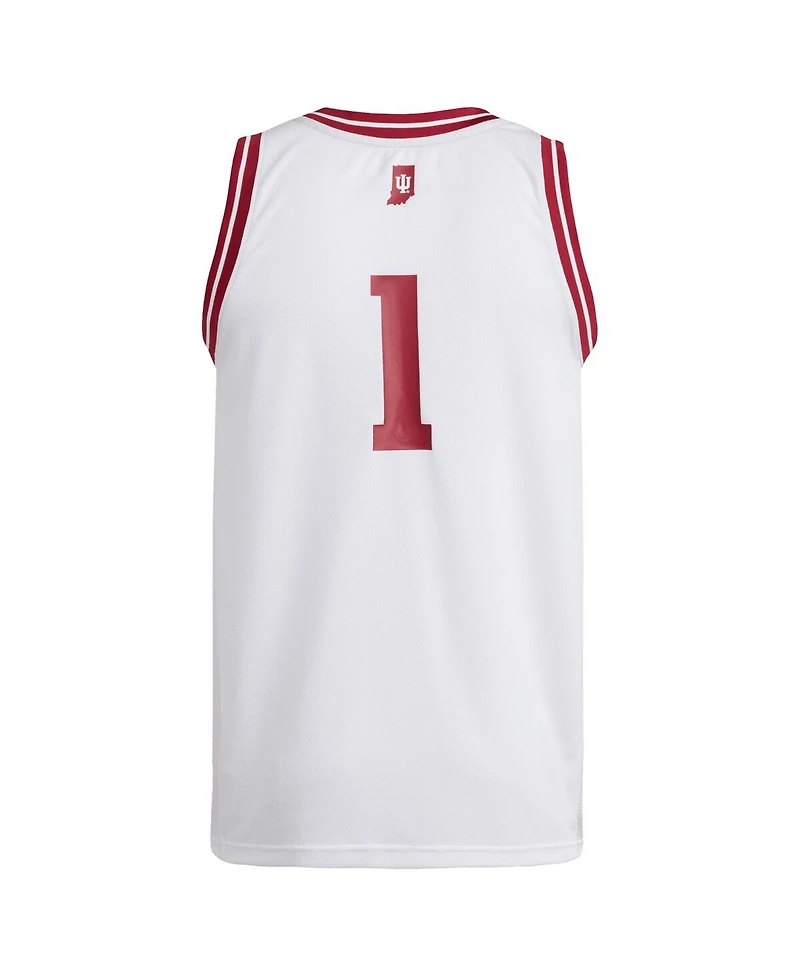 Adidas Men's White Indiana Hoosiers Replica Swingman Jersey
