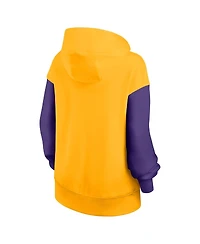 Nike Women's Gold/Purple Lsu Tigers Oversized Legacy Phoenix Pullover Hoodie