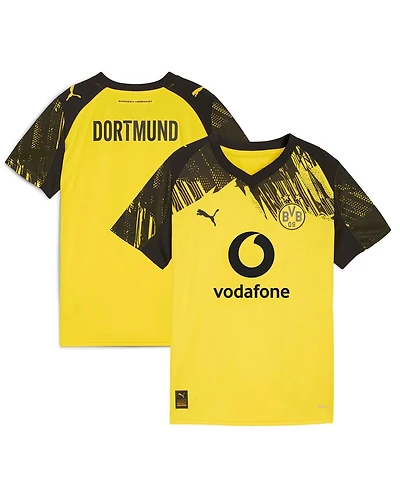 Puma Big Boys and Girls Yellow Borussia Dortmund 2025/26 Replica Jersey