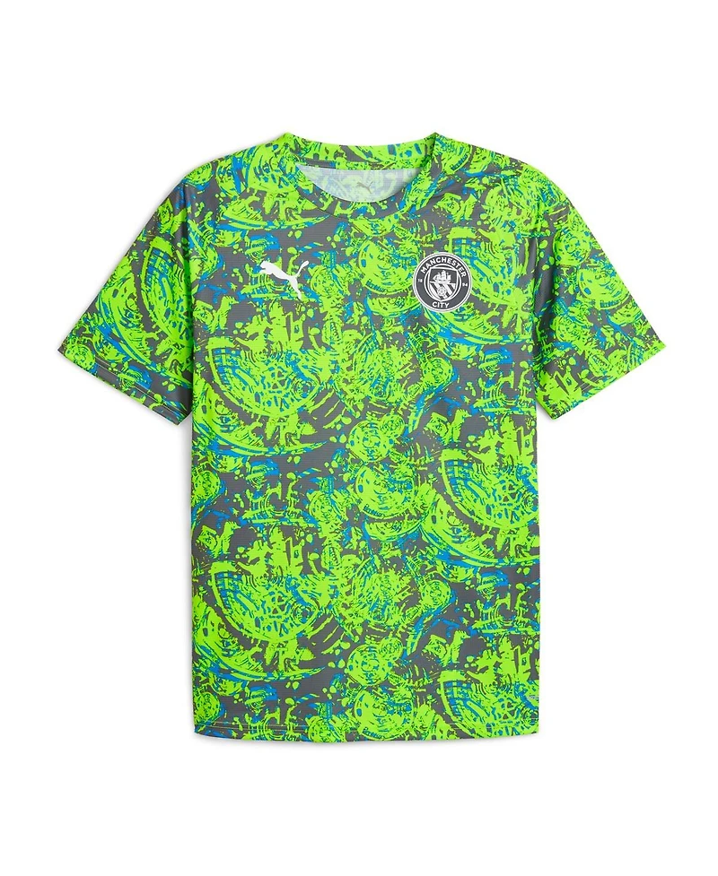 Puma Men's Green Manchester City 2025/26 Pre-Match Training Jersey