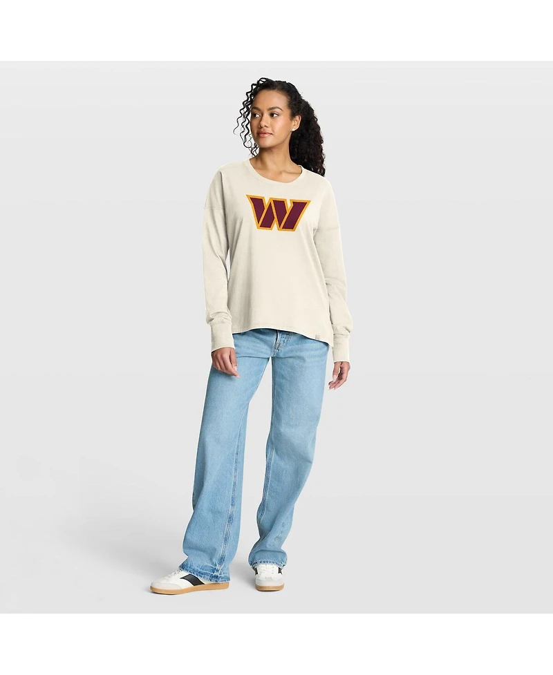 Fanatics Women's Cream Washington Commanders Dove Legacy Long Sleeve T-Shirt