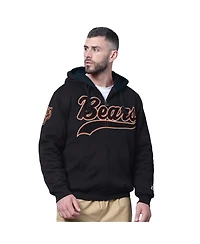Starter Men's Black Chicago Bears Big Shot Full-Zip Double Hoodie