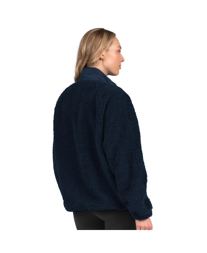 Starter Women's College Navy Seattle Seahawks On the Ball Sherpa Jacket