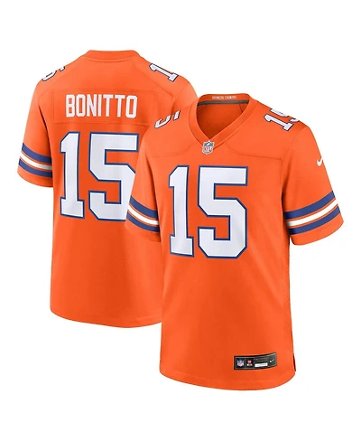 Nike Men's Nik Bonitto Orange Denver Broncos Alternate 2 Mile High Collection 1977 Throwback Game Jersey