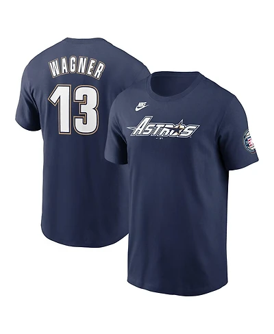 Nike Men's Billy Wagner Navy Houston Astros 2025 National Baseball Hall of Fame Name Number T-Shirt