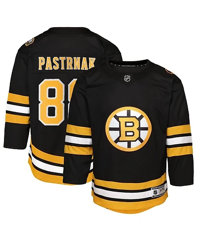 Outerstuff Toddler David Pastrnak Black Boston Bruins Home Replica Player Jersey