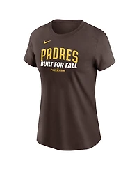 Nike Women's Brown San Diego Padres 2025 Mlb Postseason Authentic Collection T-Shirt