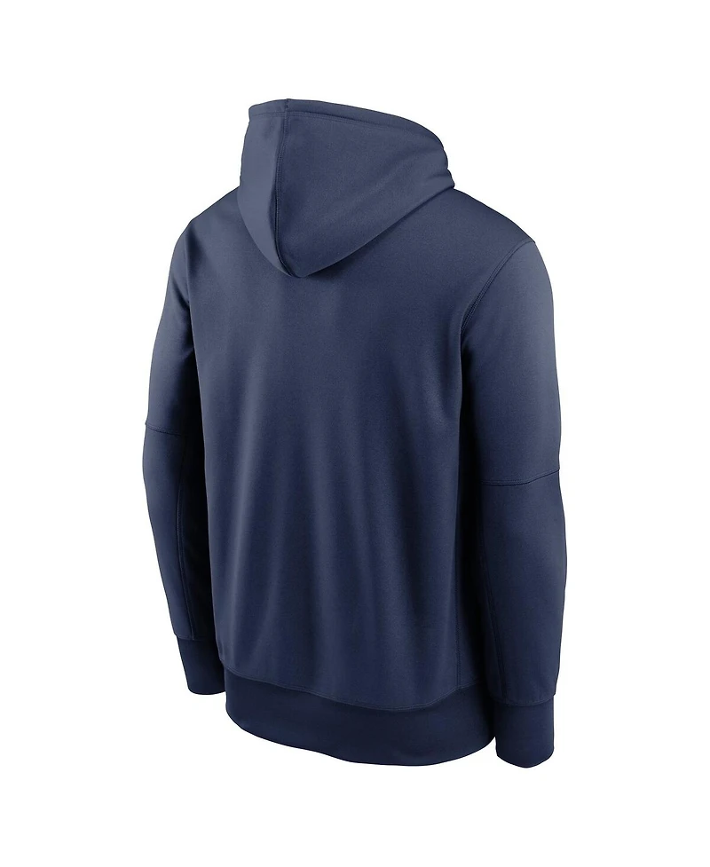 Nike Men's Navy New York Yankees 2025 Mlb Postseason Authentic Collection Therma Fleece Hoodie
