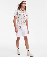 Sun + Stone Men's Chase Regular-Fit 6" Linen Blend Shorts, Exclusively at Macy's