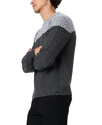 Buffalo David Bitton Men's Wintor Colorblock Cable Knit Sweater
