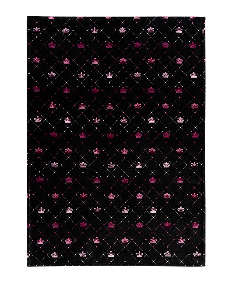 Juicy Couture Plush Throw, 50" x 70"