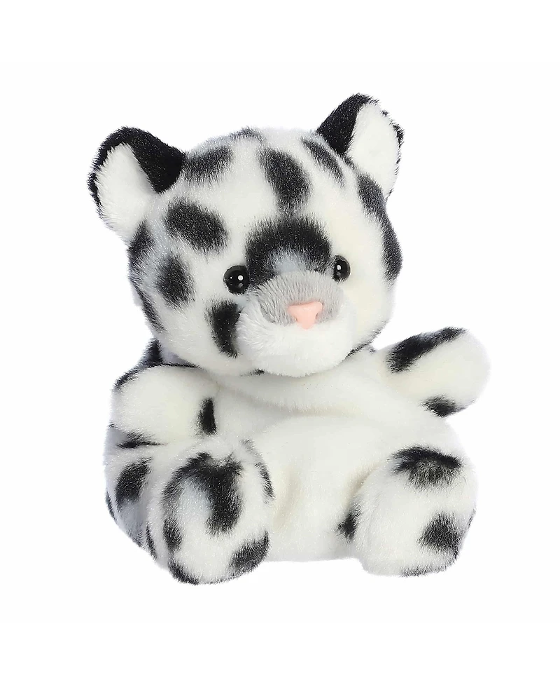 Aurora Mini Kaia Snow Leopard Palm Pals Adorable Plush Toy White 5"