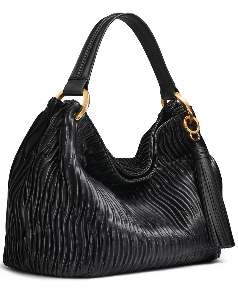 Donna Karan New York Glenwood Pleated Large Shoulder Handbag