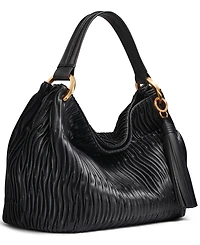 Donna Karan New York Glenwood Pleated Large Shoulder Handbag
