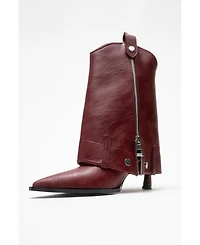 Prologue Shoes Lola Zip Pointed Toe Heel Boot (Women)