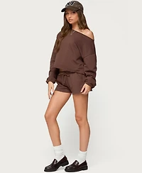 Edikted Women's Kordelia Off Shoulder Sweatshirt