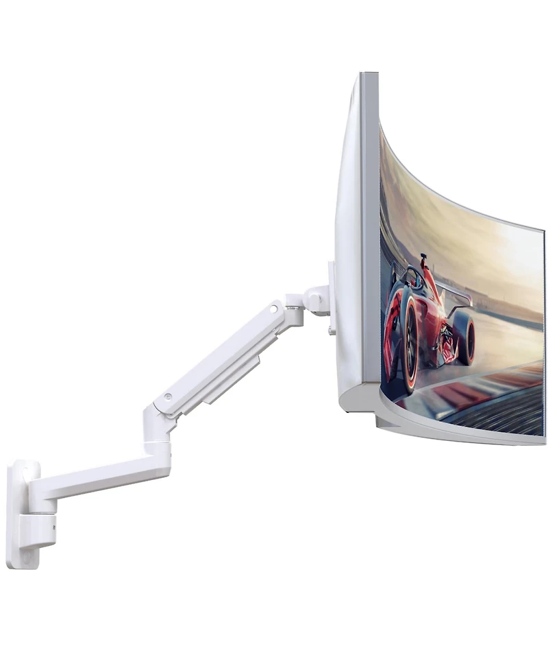 Quarx Monitor Wall Mount Single Monitor Arm Adjustable Premium Aluminum