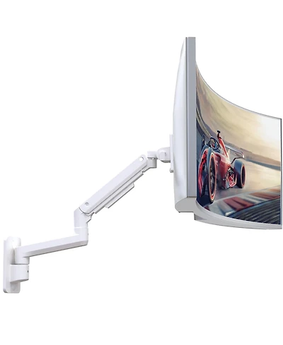 Quarx Monitor Wall Mount Single Monitor Arm Adjustable Premium Aluminum