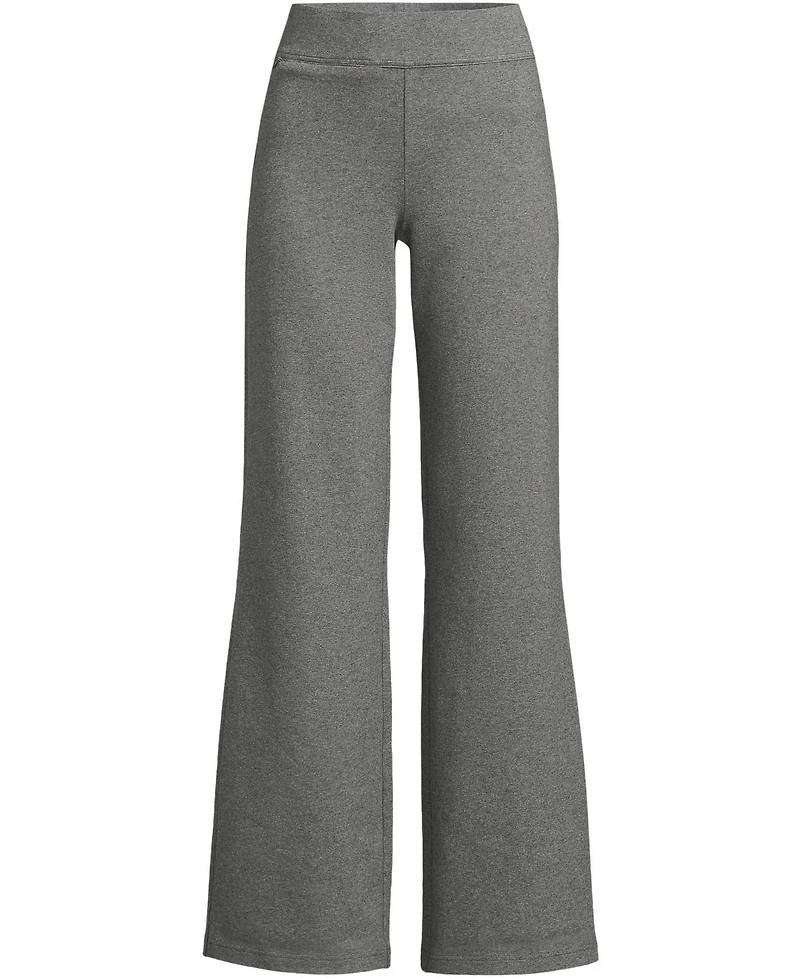 Lands' End Women's Starfish High Rise Pull On Wide Leg Pocket Pants
