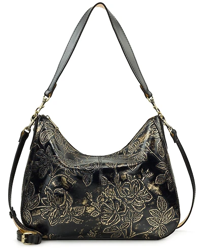 Patricia Nash Athani Bark Leaves Shoulder Handbag