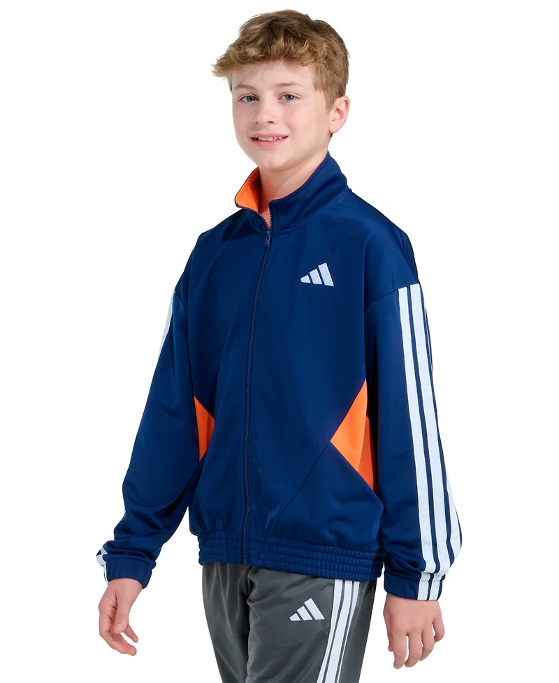 adidas Boys 8-20 Long-Sleeve Sport Block Jacket