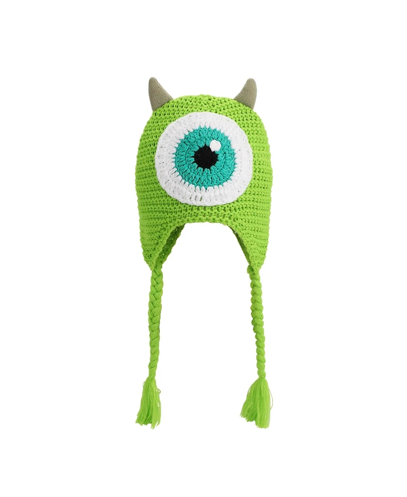 Monsters Inc. Men's Mike Wazowski Face With Fleece Horns Laplander