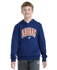 adidas Boys 8-20 Long-Sleeve Hooded Collegiate Sweatshirt