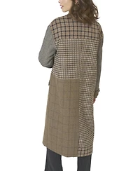 Central Park West Women's Raven Patchwork Long Coat