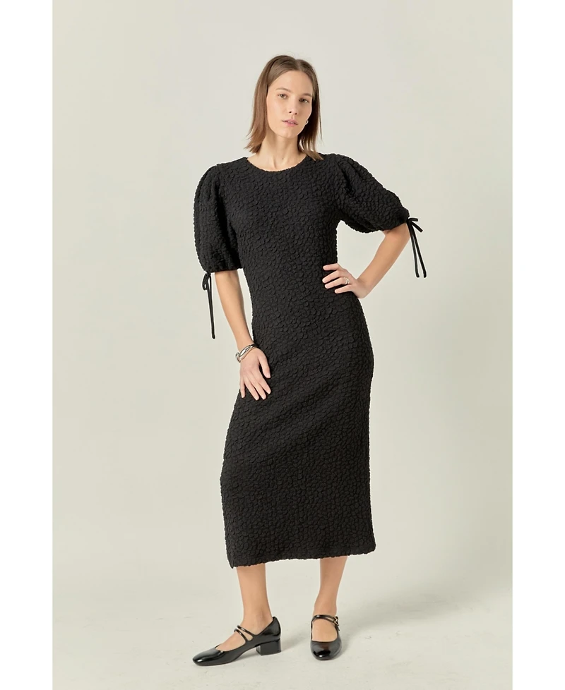 English Factory Women's Smocked Midi Dress