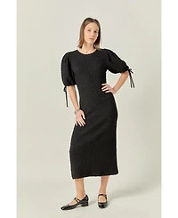 English Factory Women's Smocked Midi Dress