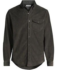 Lands' End Men's Long Sleeve Wide Wale Corduroy Shirt