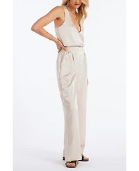 Bishop + Young Women's Pull-On Satin Cargo Pant