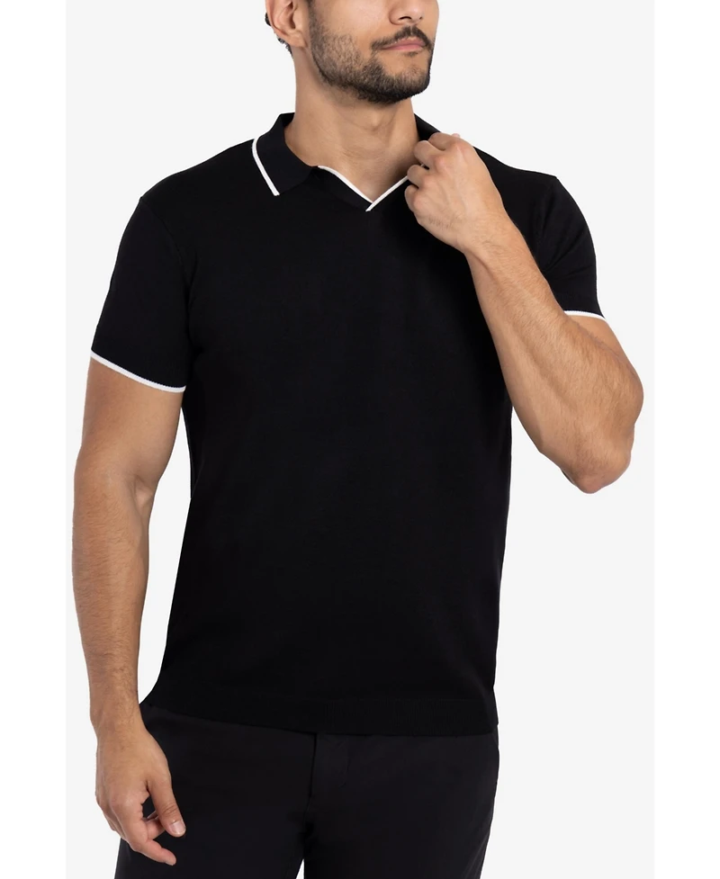Xray Men's Collar V-Neck Polo Sweater