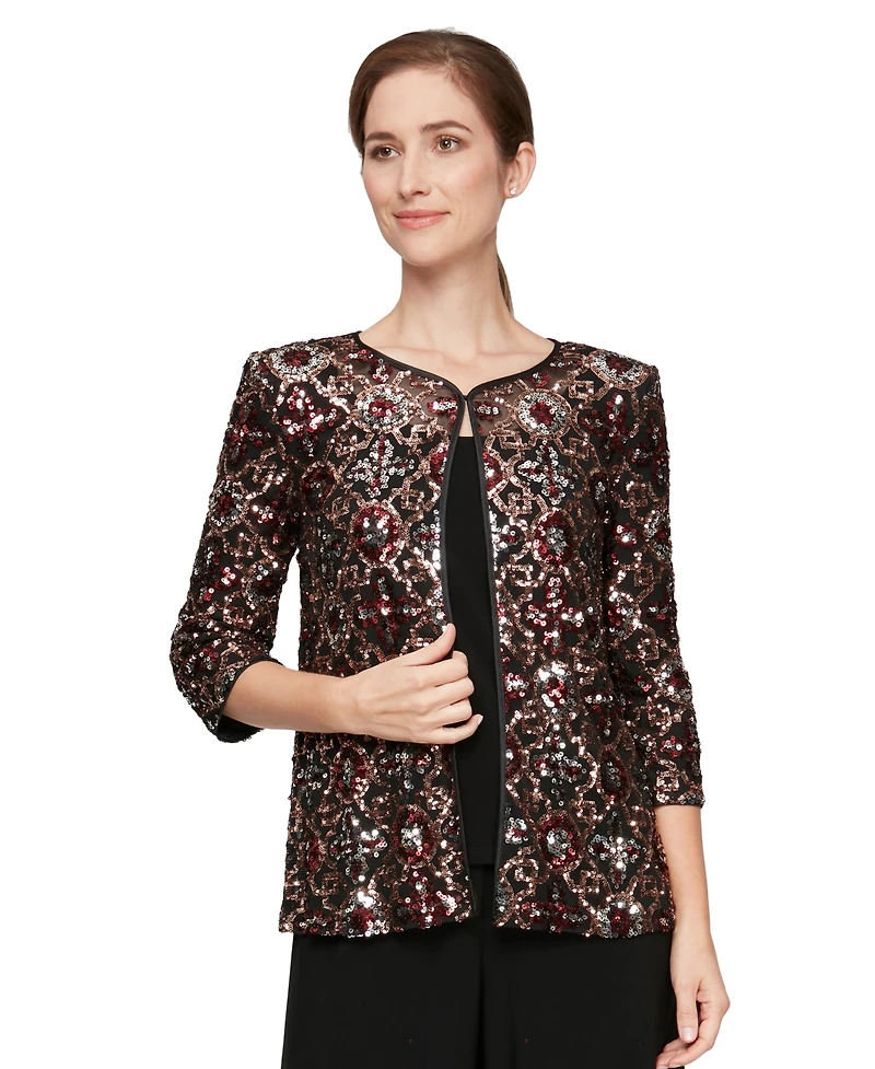 Alex Evenings Women's Twinset Jacket