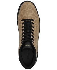 Coach Men's High Line High-Top Signature Canvas Round Toe Sneakers