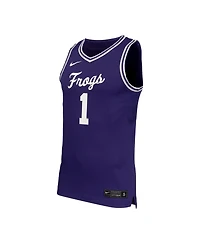 Nike Men's 1 Purple Tcu Horned Frogs Replica Basketball Jersey